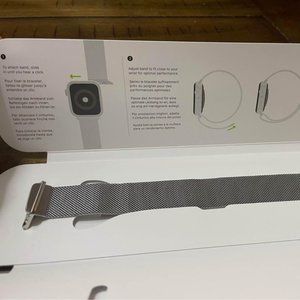 (2) Apple Watch Bands (40mm) Stainless Steel Milanese Loop & Pink Sport Band